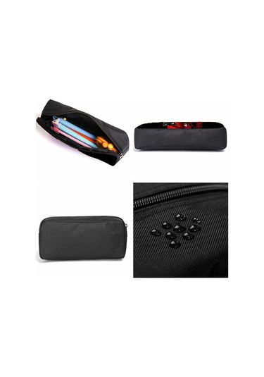 Öğrenci Sırt Çantası Karikatür Sırt Çantası Üç Parçalı Sırt Çantası Omuz Çantası Kalem Kutusu Çanta,42x29x16cm Bag4 42x29x16cm Siyah