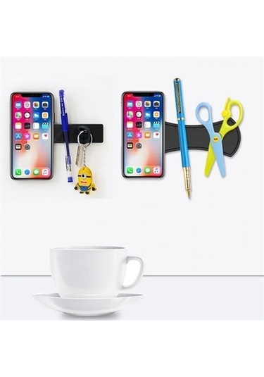 Hobibahçem Yeni Nesil Nanotech Güçlü Yapıştırıcı Cep Telefonu Tutucu Pad Siyah