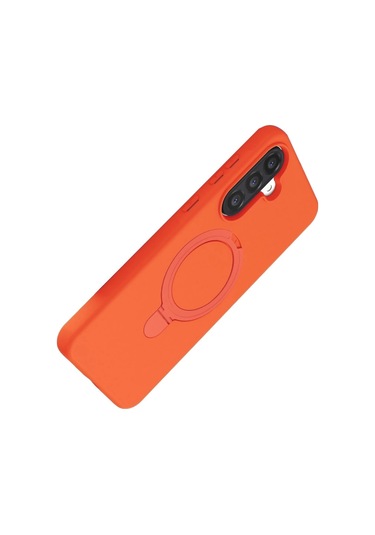 Özel Galaxy A26 Regal Magsafe Standlı Kapak - Turuncu Fırsat