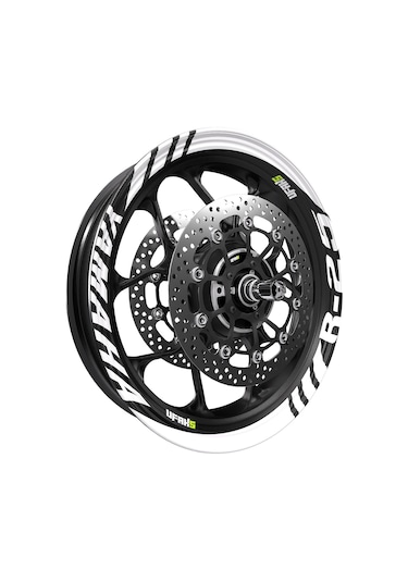 Yamaha R25 Geniş Jant Şeridi Beyaz