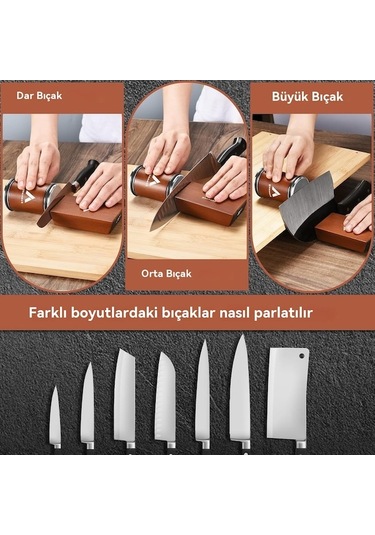 Maoyaya Rulo Profesyonel Bıçak Bileme Aleti - 15/20 Manyetik Açı, Elmas Taşlama Diski, Endüstriyel