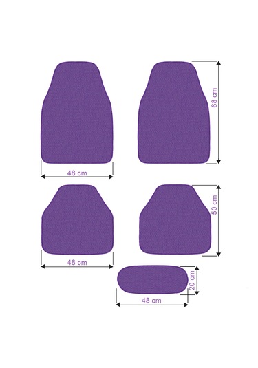 Morun Enerjisiyle Yola Çık, 5 Li Universal Paspasla Tarzını Göster Ön Arka Takım Araç Taban Paspas