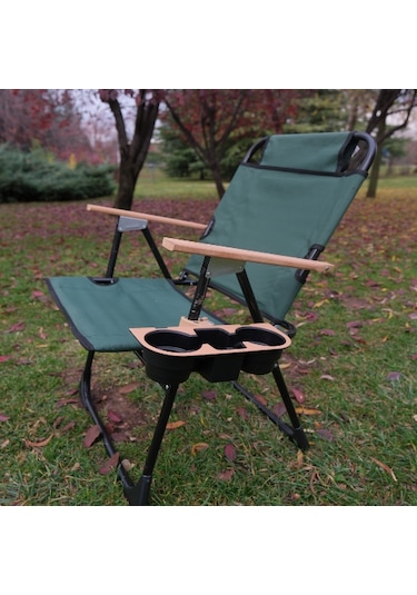 Bardak Tutucu Bardaklık Kamp Sandalyesi Aparat Bej