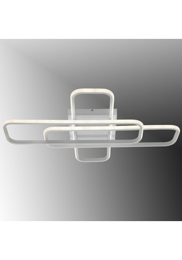 Tt324-by Tt Ayd. Sarı Işık 57x17 Profil Matbeyaz 3lü Led Avize Beyaz