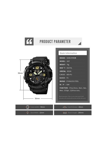 Neevoyu Skmeı 5atm Su Geçirmez Spor Saat (İthalatçı Garantili)