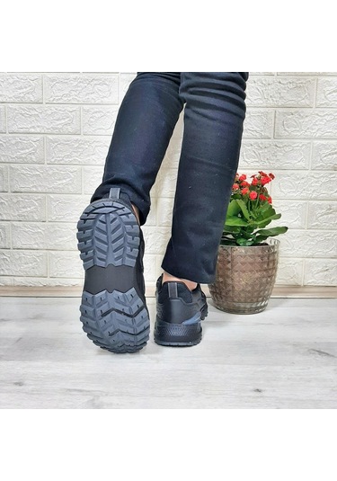 M.p. 1642 Siyah Memoryfoam Rahat Kaydırmaz Spor Ayakkabı Siyah
