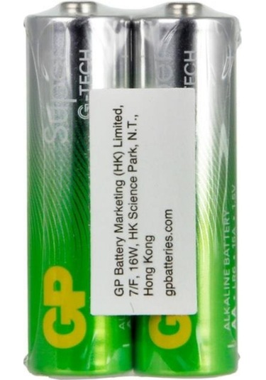 Gp Super Alkaline - Lr06 - Aa Size - Kalem Boy Alkaline Pil - 2li Shrink