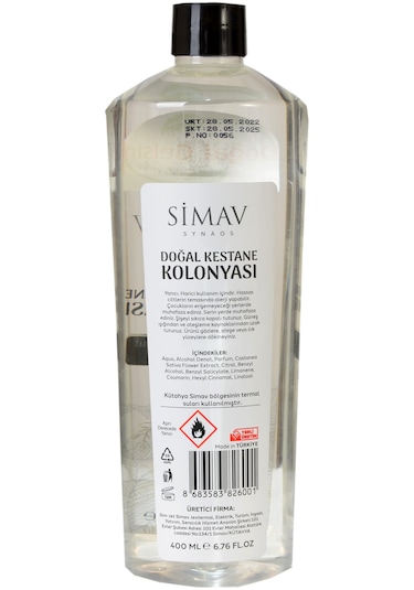 Simav Synaus Kestane Özlü ve Termal Sulu Kolonya Seti 4'lü