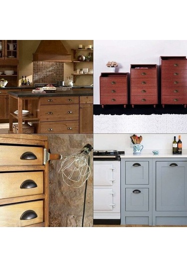 20 Çekmeceli Dolap Mutfak İçin Vintage Dolap Kulpu, Kavisli Demir Retro Dolap Kapı Kulpu, Vidalı Mobilya Kulpu Demir Topuzu