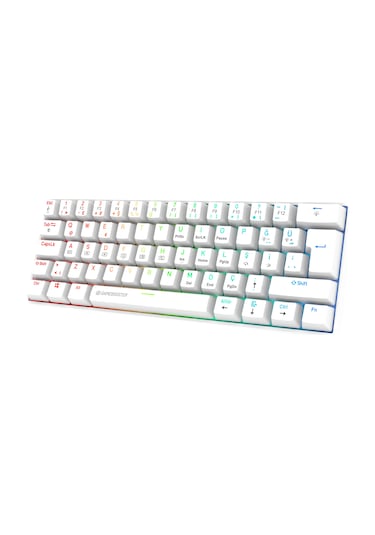 Gamebooster Syma Rgb Red 60m Switch Kablolu Beyaz Mekanik Gaming Klavye