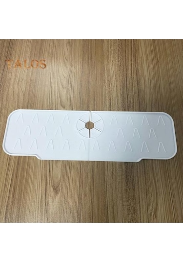 Gökyüzü Mavisi Lavabo Sıçrama Koruması Ultra Kalın Çok Amaçlı Basit Kurulum Pratik Lavabo Bataryası Mat Tezgah Üstü Sıçrama Önleyici Drenaj Pedi