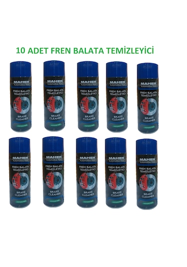 10 Adet Fren Balata Temizleyici Balata Spreyi Brake Cleaner 500 Ml X 10
