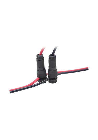 Yaozixa Siyah Nylon Bahçe Işığı Bağlantısı, Dış Mekan Elektrikli Bağlayıcı, Delikli Tap Konnektörü - 1 Adet