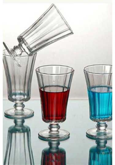 Paşabahçe 440186 Diamond Kahve Yanı Ayaklı Bardak 6'lı