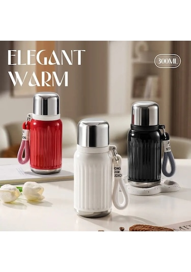 Pazly Termos Seyahat Paslanmaz Ml Mini Kapaklı Iki Diğer Çelik Bardak 300 Gq Diğer