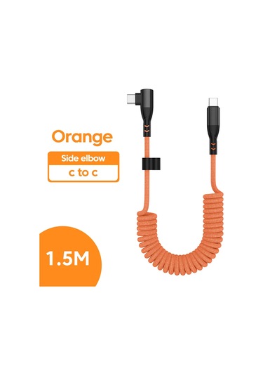 Crouch240w Araba Şarj Kablosu 1.5m Geri Çekilebilir Tip C Hızlı Şarj Iphone Uyumlu 15/16 Samsung Huawei Xiaomiaçık1.5m