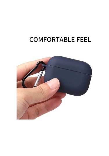 Smcase Airpods Uyumlu  Pro Kılıf Kancalı Mat Silikon A11