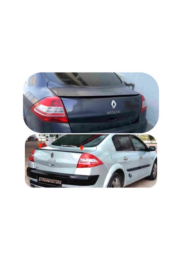 Renault Megane 2 Bagaj Üstü Spoiler Bagaj Çıtası Parlak Siyah 115