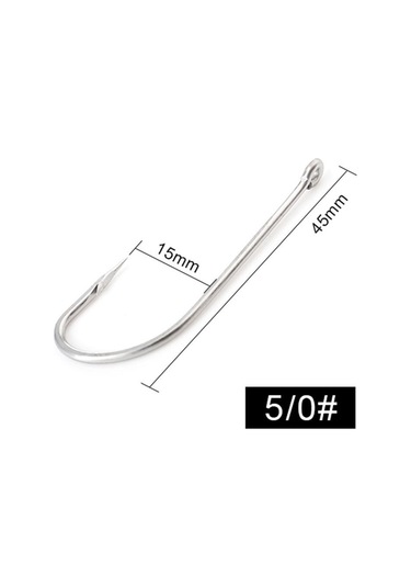 Fısh Kıng 401ss Paslanmaz Demir Dikenli Kanca 6/0 -1/0 25 Adet/paket 1 -8 50 Adet/paket Jig Sazan Balıkçılığı 5-0