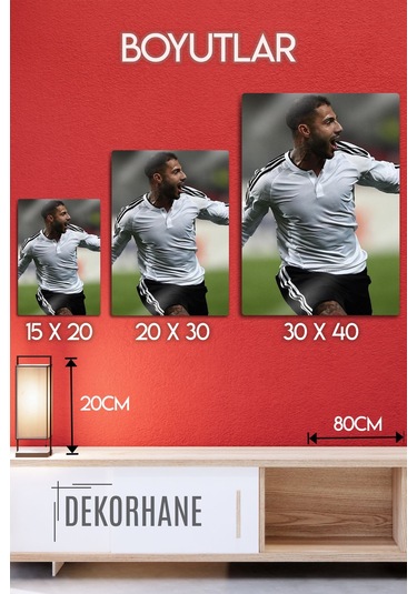 Metal Baskı, Ricardo Quaresma - Parlak Dekoratif Sporcu Duvar Tablosu, 4k Kalite