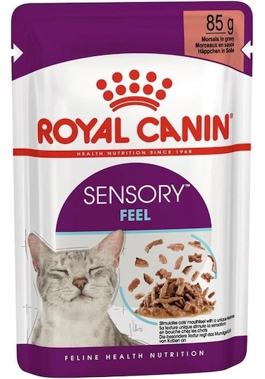 Royal Canin Sensory Feel Gravy Pouch Yetişkin Kedi Maması 85 G