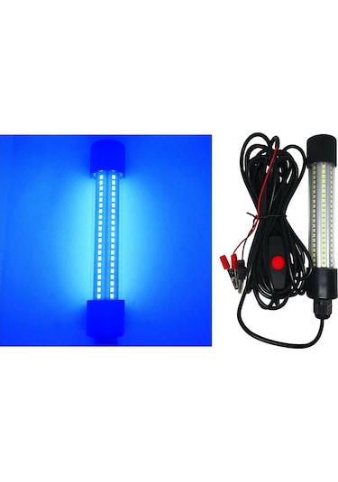 Suntek 12 V Led Sualtı Dalgıç Balıkçılık Işık Kalamar Mavi