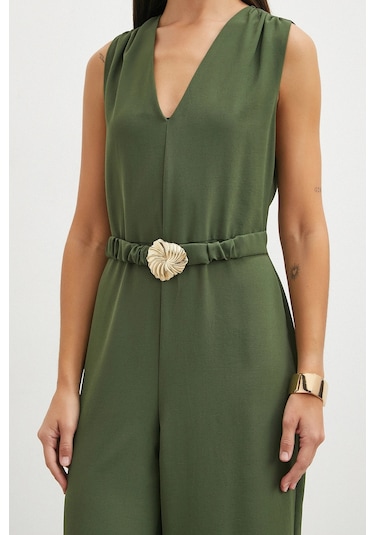 Uterpe Beli Kemerli Palazzo Paça Tulum Yeşil