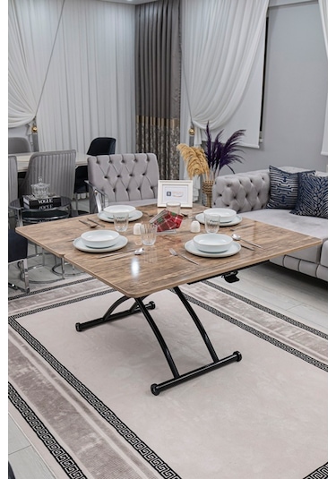 Juppo Üst Tabla Mdf Antiklayt Oval Köşe Alt Siyah Dışa Kıvrım