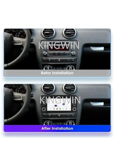 7 İnç Audi A3 Uyumlu Android Carplay 4 Gb Ram 64 Gb Hafıza Multimedya Arka Kamera  7"