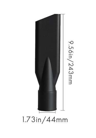 Maiyame Endüstriyel Süpürge 44mm Plastik Düz Bağlantı Ağızı - Kısa Boşluklar, Pencereler İçin Temizleme 30-90l Model Uyumlu