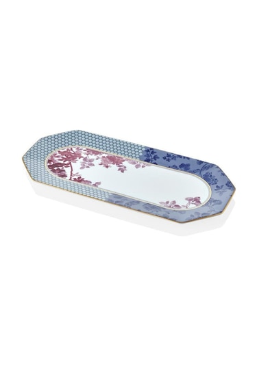 Lamedore Tea Delight 33 Cm Kayık Tabak Contrast Color Regency Damask 1 Adet