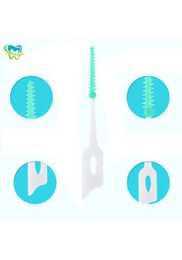 150 Adet/takım Silikon Interdental Fırçalar Süper Yumuşak Diş Temizleme Fırçası 50pcs