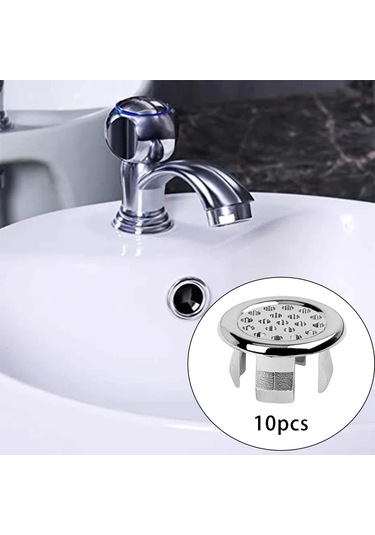 Suntek Mutfak Mesh Için 10 Adet Lavabo Taşma Kapağı Taşma