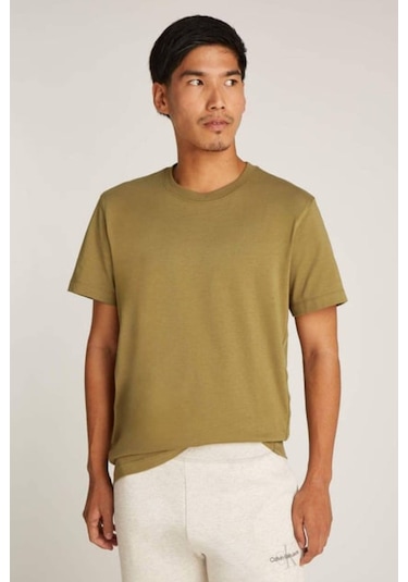 Calvin Klein Erkek Tişört-j30j326159 Yeşil