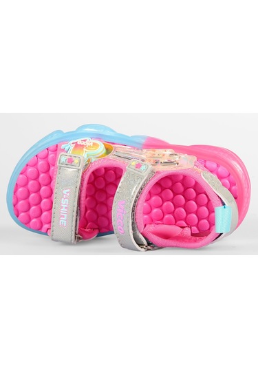 Vicco Can Ortopedik Işıklı Çocuk Sandalet Fuşya