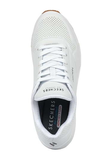 Skechers Uno - Stand On Air Erkek Beyaz Spor Ayakkabı 52458-wht 001