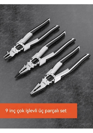 9 İnç Çapraz Pense, Çok Fonksiyonlu Mengene Pense, Elektrikçiler İçin Pense, Endüstriyel Sınıf, Büyük Ölçekli, Ev Tipi Çelik Kesiciler, Evrensel Ve Güçlü