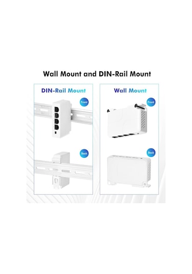 Novacom Nvc-at13f-a 10/100mbps 1/3 Poe Extender 100mt 30w İç Ortam