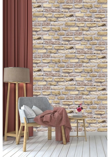 Bien Exclusive Taş Desenli Duvar Kağıdı 7996