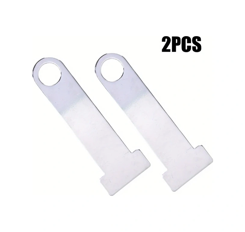 Elmpaly 2 Adet Beyaz Kask Kilit Askısı - Dayanıklı Metal Bisiklet Motosiklet Kilidi Ve Güvenlik Halkası