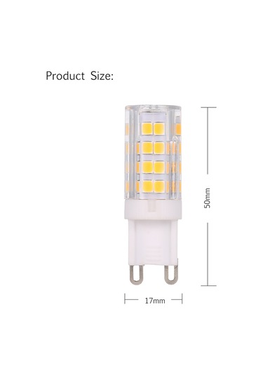 Xiyyadms G9 Tabanlı 5w Led Mısır Ampülü, 45w Halojen Yerine, 400lm Islak Beyaz, 5 Adet Paket, 220-240v Sıcak Beyaz
