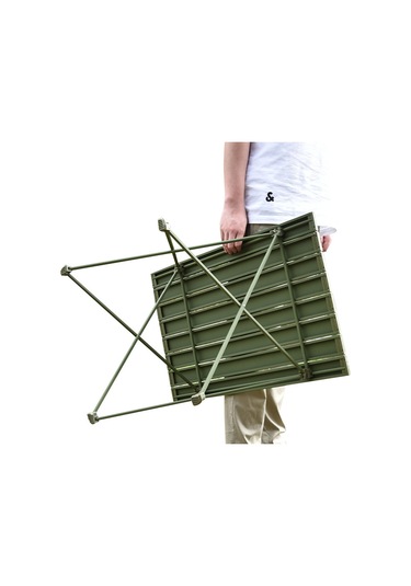 Halın 39.5x34x32.5cm Katlanır Masa Alüminyum Alaşımlı Masa Masa Açık Kamp Barbekü İçin, Boyut S 001