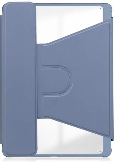 Samsung Galaxy Uyumlu Tab S9 Fe 360 Rotasyon Klavye İle Şeffaf Akıllı Deri Kılıf