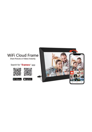 Vtn-3 Dijital Fotoğraf Çerçevesi Wifi 10.1 İnç 32gb Dokunmatik Ekran, Uygulama Üzerinden Fotoğraf/vi