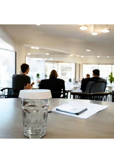 Şarap Bardak Kapağı Baskısız 80 Mm 100 Adet