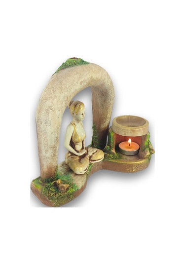 Yogacı Kız Buhurdanlık Geriakış Tütsülük