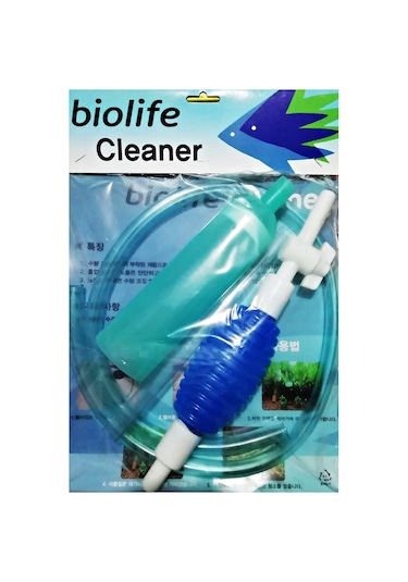 Biolife Vanalı Akvaryum Dip Sifonu Süpürgesi Temizleyici 170 CM