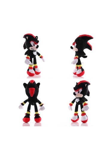 66088 Sonic Boom Arkadaşları Figür Peluş Oyuncak Büyük Boy Kirpi Shadow