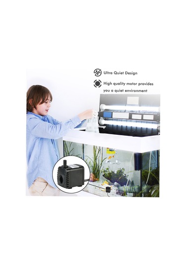 Water Strider 600 L -h 8 W Akvaryum Masaüstü Fıskiyeleri Dalgıç Su Pompası