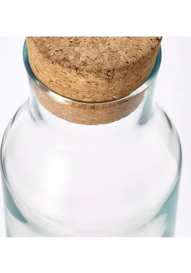 Sumuhome 365+ Mantar Kapaklı Sürahi Karaf Cam 1lt